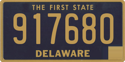 DE license plate 917680