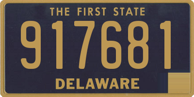 DE license plate 917681
