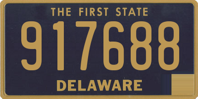 DE license plate 917688