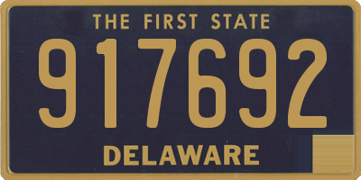 DE license plate 917692