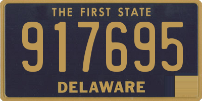 DE license plate 917695