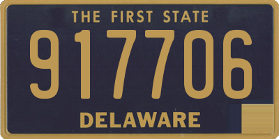 DE license plate 917706