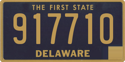 DE license plate 917710