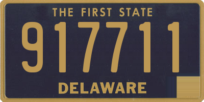 DE license plate 917711