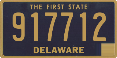 DE license plate 917712