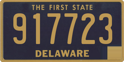 DE license plate 917723