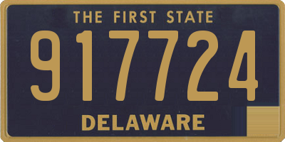 DE license plate 917724