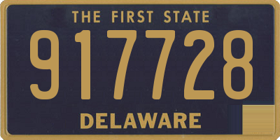 DE license plate 917728