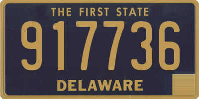 DE license plate 917736