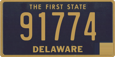 DE license plate 91774