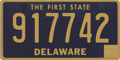 DE license plate 917742