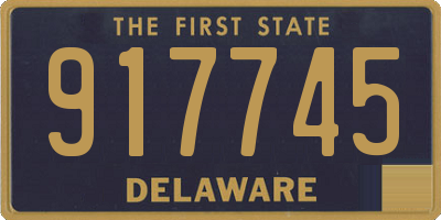 DE license plate 917745