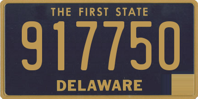 DE license plate 917750