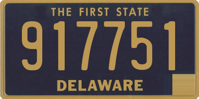 DE license plate 917751