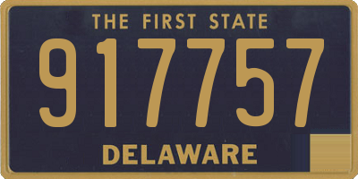DE license plate 917757