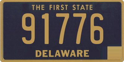DE license plate 91776