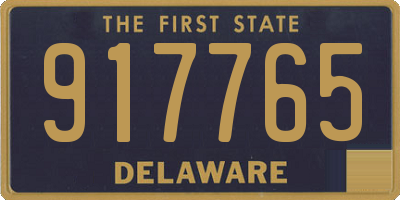 DE license plate 917765