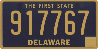 DE license plate 917767