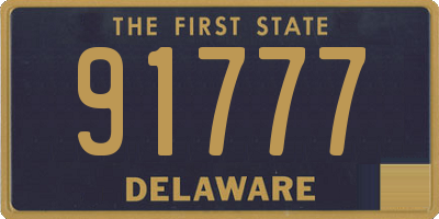 DE license plate 91777