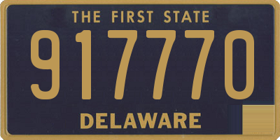 DE license plate 917770