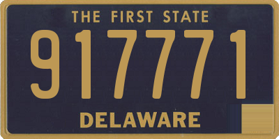 DE license plate 917771