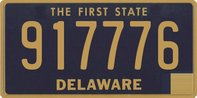 DE license plate 917776
