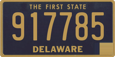 DE license plate 917785