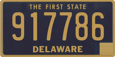 DE license plate 917786