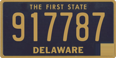 DE license plate 917787