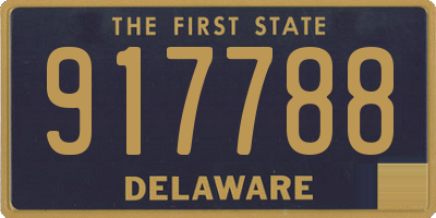 DE license plate 917788