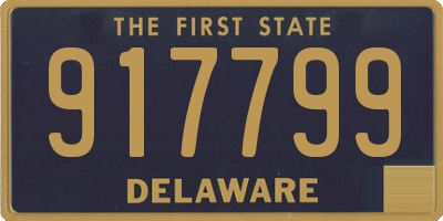 DE license plate 917799