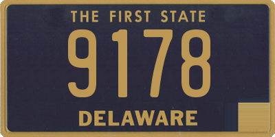 DE license plate 9178