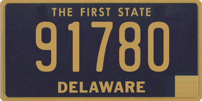 DE license plate 91780