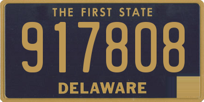 DE license plate 917808
