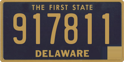DE license plate 917811