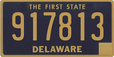 DE license plate 917813