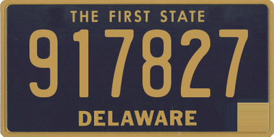 DE license plate 917827