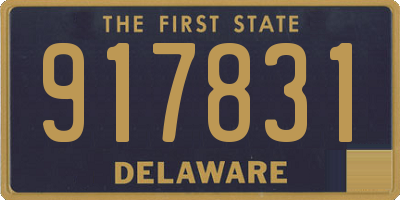 DE license plate 917831