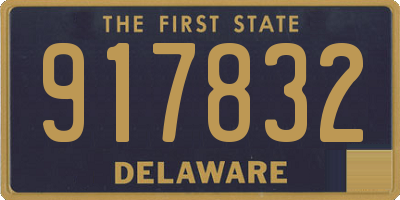 DE license plate 917832
