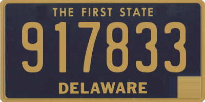 DE license plate 917833