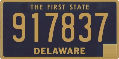 DE license plate 917837