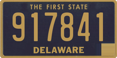 DE license plate 917841