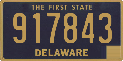 DE license plate 917843