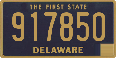 DE license plate 917850