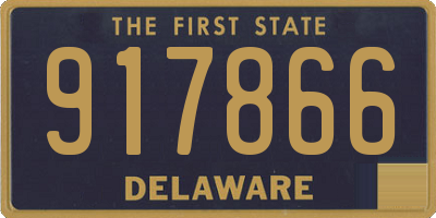 DE license plate 917866