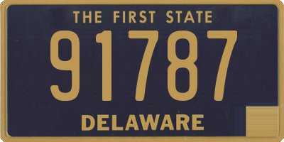 DE license plate 91787