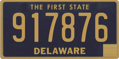 DE license plate 917876