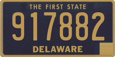 DE license plate 917882