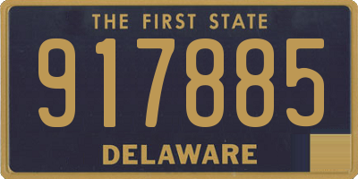 DE license plate 917885