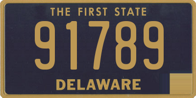 DE license plate 91789